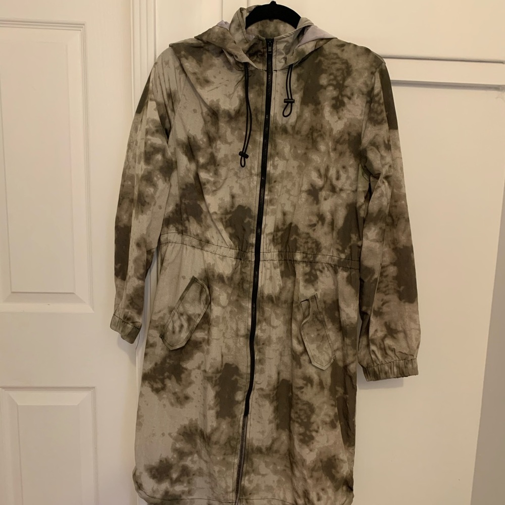 Tie Dye Rain Parka